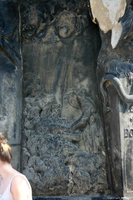 Saints Vincent Ferrer and Procopius' statue Pragues in PRAGUES / Czech Republic 