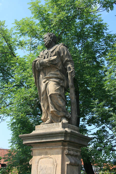 Saint Jude Thaddeus' statue Pragues in PRAGUES / Czech Republic 