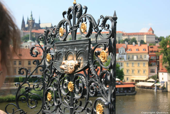 Smeedijzeren hek Pragues in PRAGUES / Czech Republic 