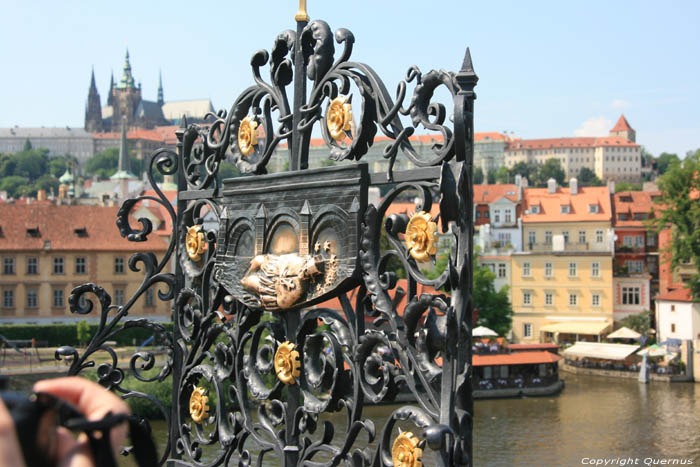 Smeedijzeren hek Pragues in PRAGUES / Czech Republic 