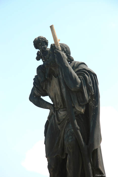 Statue de Saint Christophe Pragues  PRAGUES / Rpublique Tchque 