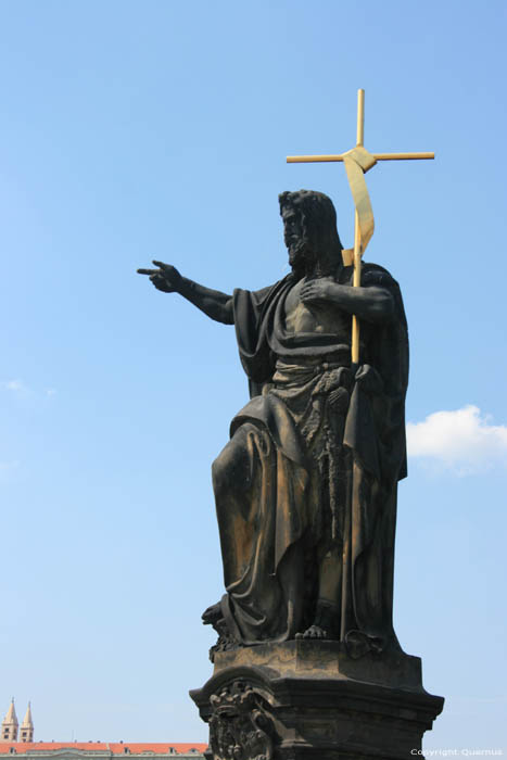 Statue de Saint-Jean le Baptist Pragues  PRAGUES / Rpublique Tchque 