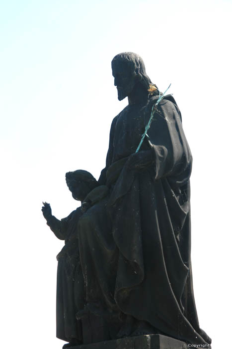 Saint Joseph 's statue Pragues in PRAGUES / Czech Republic 