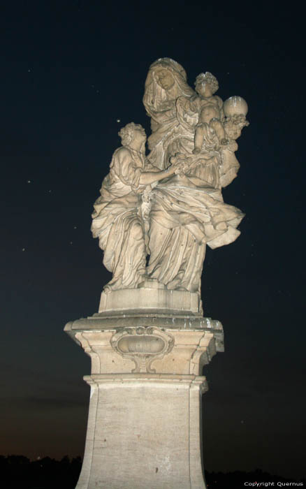 Saint Anne 's statue Pragues in PRAGUES / Czech Republic 