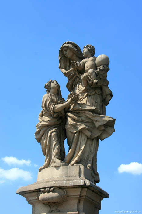 Saint Anne 's statue Pragues in PRAGUES / Czech Republic 