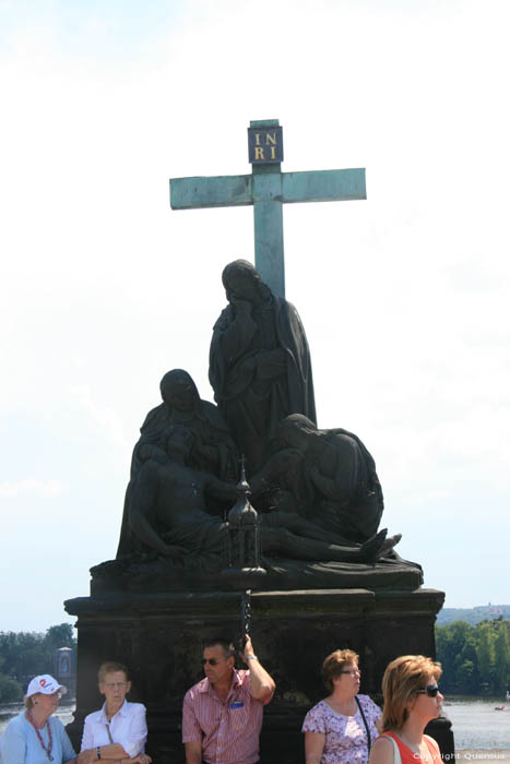 Statue of the Lamentation of Christ Pragues in PRAGUES / Czech Republic 
