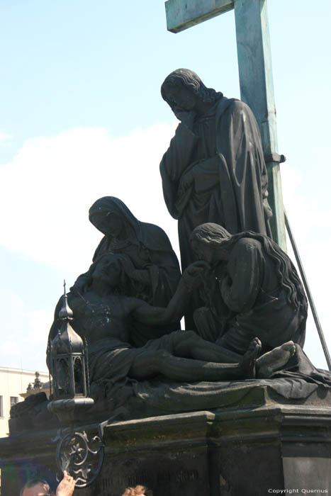 Statue of the Lamentation of Christ Pragues in PRAGUES / Czech Republic 