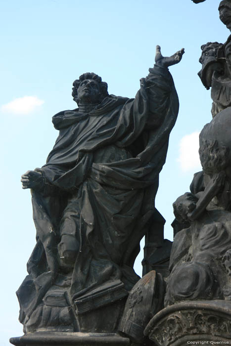 Madonna, Sainst Dominic and Thomas Aquinas' statue Pragues in PRAGUES / Czech Republic 