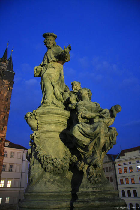 Saint Ivo's statue Pragues in PRAGUES / Czech Republic 