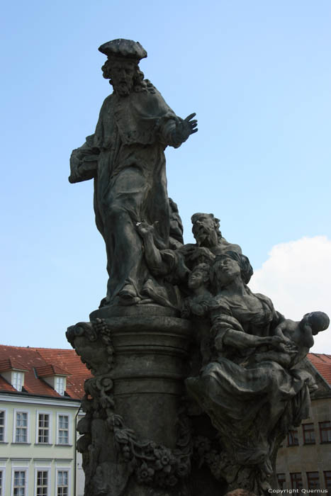 Saint Ivo's statue Pragues in PRAGUES / Czech Republic 
