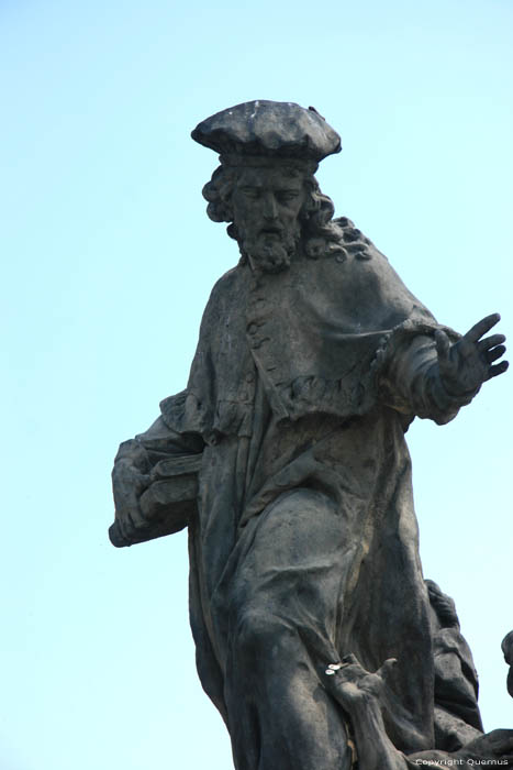 Saint Ivo's statue Pragues in PRAGUES / Czech Republic 