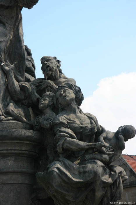 Saint Ivo's statue Pragues in PRAGUES / Czech Republic 