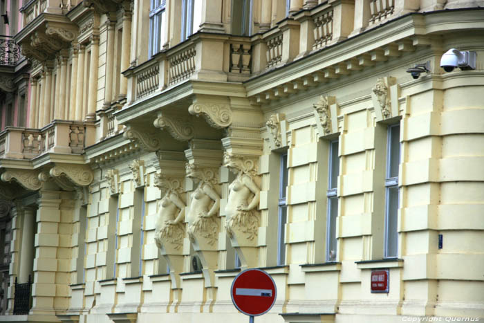Groot hoekgebouw Praag in PRAAG / Tsjechi 