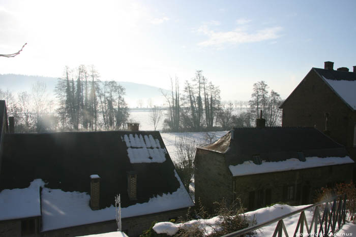 Snowy landscape Hierges in HIERGES / FRANCE 