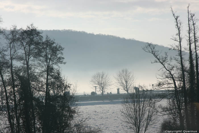 Snowy landscape Hierges in HIERGES / FRANCE 