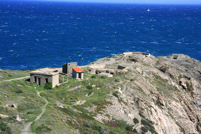Ruins of Fort on Bear Cape Port Vendres / FRANCE 