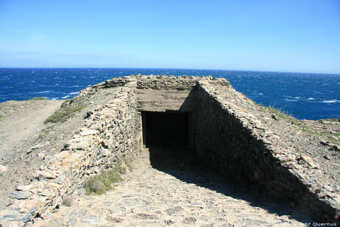 Ruins of Fort on Bear Cape Port Vendres / FRANCE 