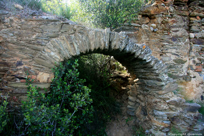 Ruined town of Corbre de Dalt Corbre / FRANCE 