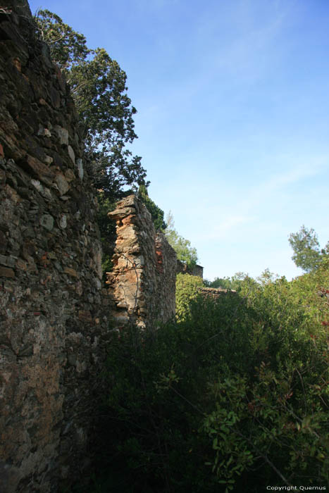 Ruined town of Corbre de Dalt Corbre / FRANCE 