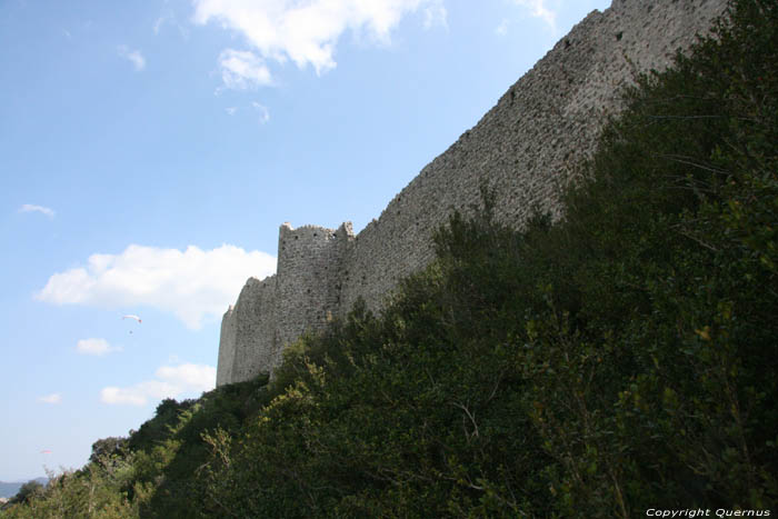 Kasteel van Peyrepertuse Duilhac onder Peyrepertuse / FRANKRIJK 