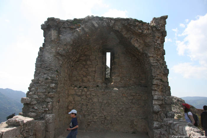 Kasteel van Peyrepertuse Duilhac onder Peyrepertuse / FRANKRIJK 