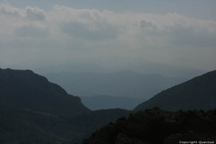 Uitzicht Duilhac onder Peyrepertuse / FRANKRIJK 