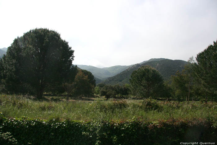 Landschap in vallei Laroques Les Albres / FRANKRIJK 