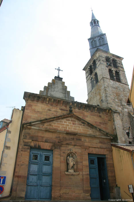 Holy Cross church Saint-Pourain-Sur-Sioule / FRANCE 