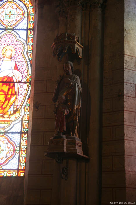 Holy Cross church Saint-Pourain-Sur-Sioule / FRANCE 