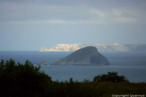 View from rocks close to coast close to camping Cudillero / Spain 