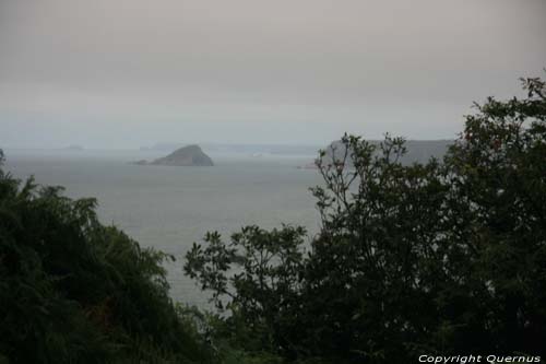 View from rocks close to coast close to camping Cudillero / Spain 