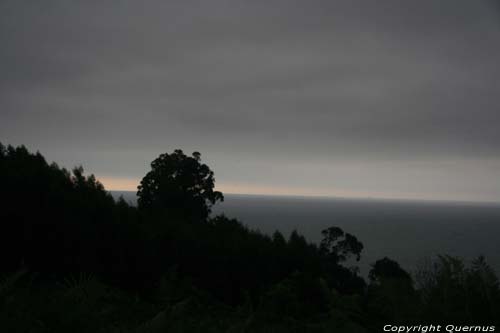 View from rocks close to coast close to camping Cudillero / Spain 