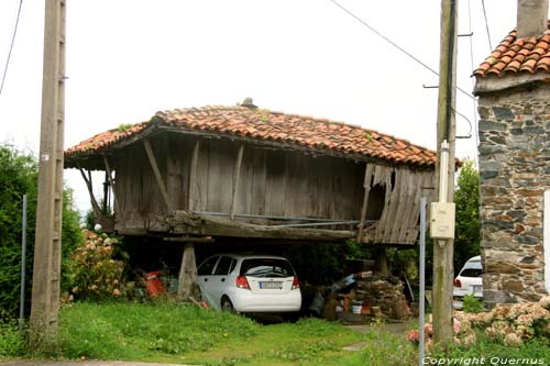 Typical wooden stable Cudillero / Spain 