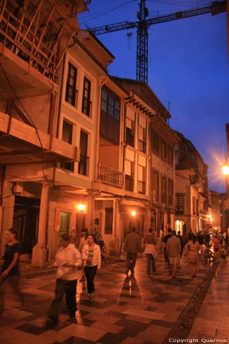 Street during night (Calle del Rivero) Avils / Spain 