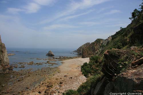 Beach further than Playa Silencio Castaeras in CUDILLERO / Spain 