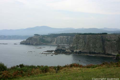 Viuew on coastal line direction east Busto / Spain 