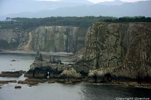 Viuew on coastal line direction east Busto / Spain 