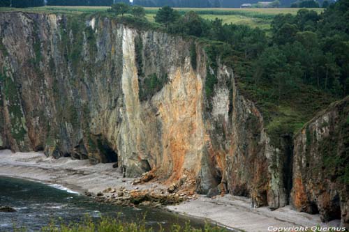 Viuew on coastal line direction east Busto / Spain 