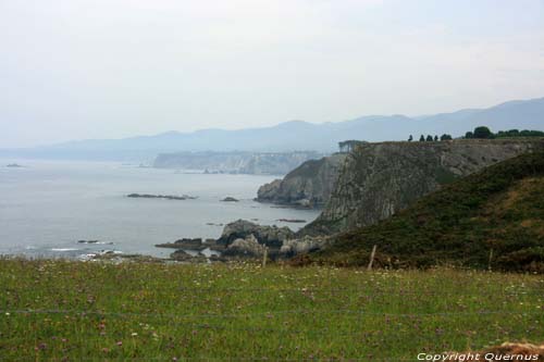 Viuew on coastal line direction east Busto / Spain 