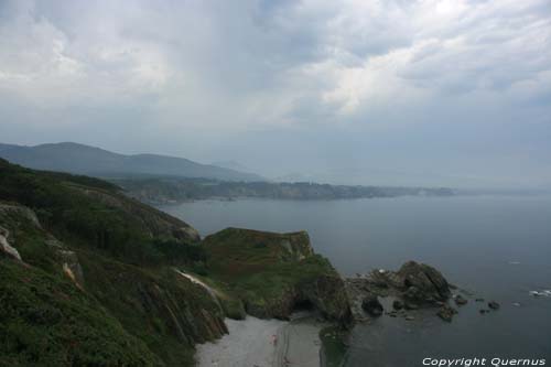 Vue sur plage Busto / Espagne 