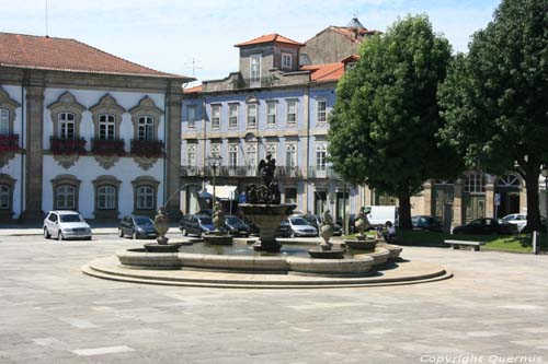 Fontein van de Pelicaan Braga in BRAGA / Portugal 