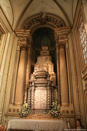 Onze-Lieve-Vrouw-van-de-Olijfboomkerk Vila Nova de Cerveira in Viana do Castelo / Portugal 