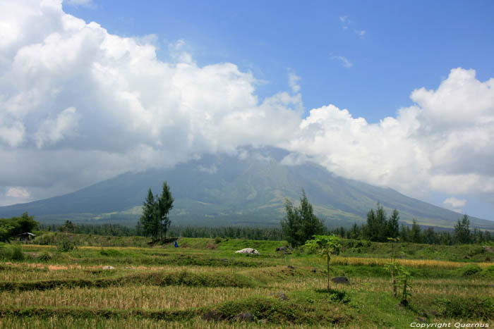 View on Mount Mayon Volcano Daraga / Philippines 