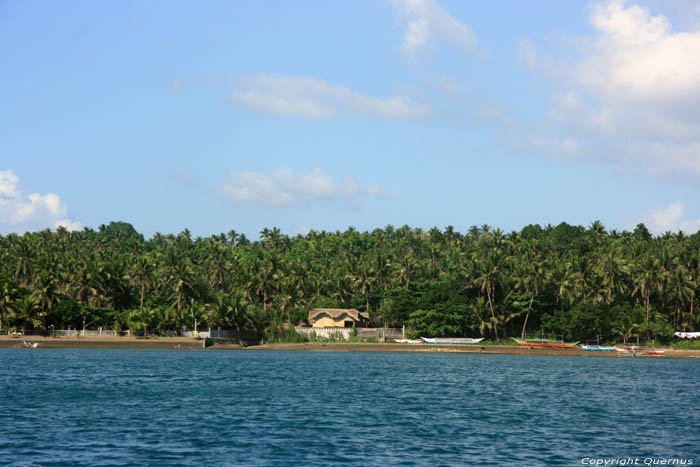 Ligne de cte depuis la mer Donsol / Philippines 