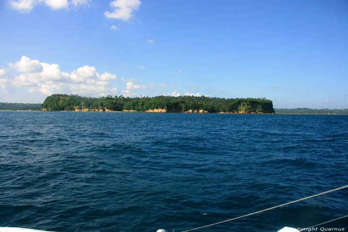 Coast line from sea Donsol / Philippines 