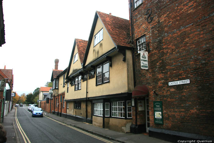 Oude Uitkragende Huizen Wallingford / Engeland 