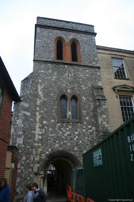 Toren van Sint Mauricekerk Winchester / Engeland 