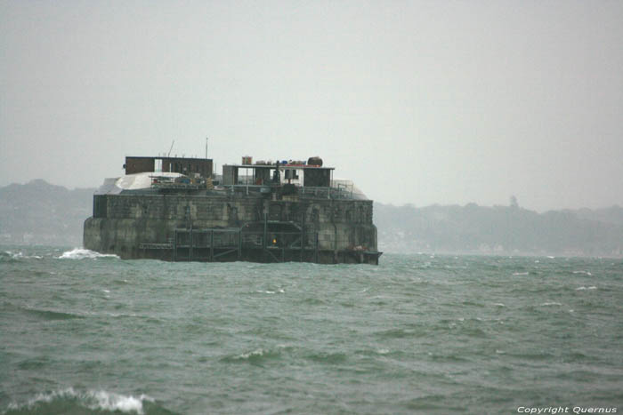 Bunkers in the sea Portsmouth / United Kingdom 