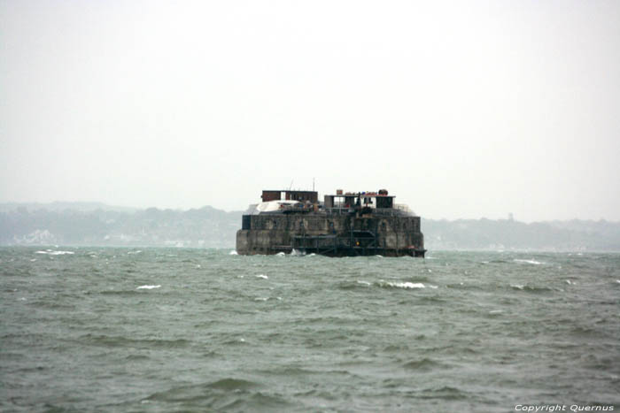 Bunkers in the sea Portsmouth / United Kingdom 