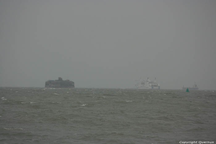 Bunkers in zee Portsmouth / Engeland 